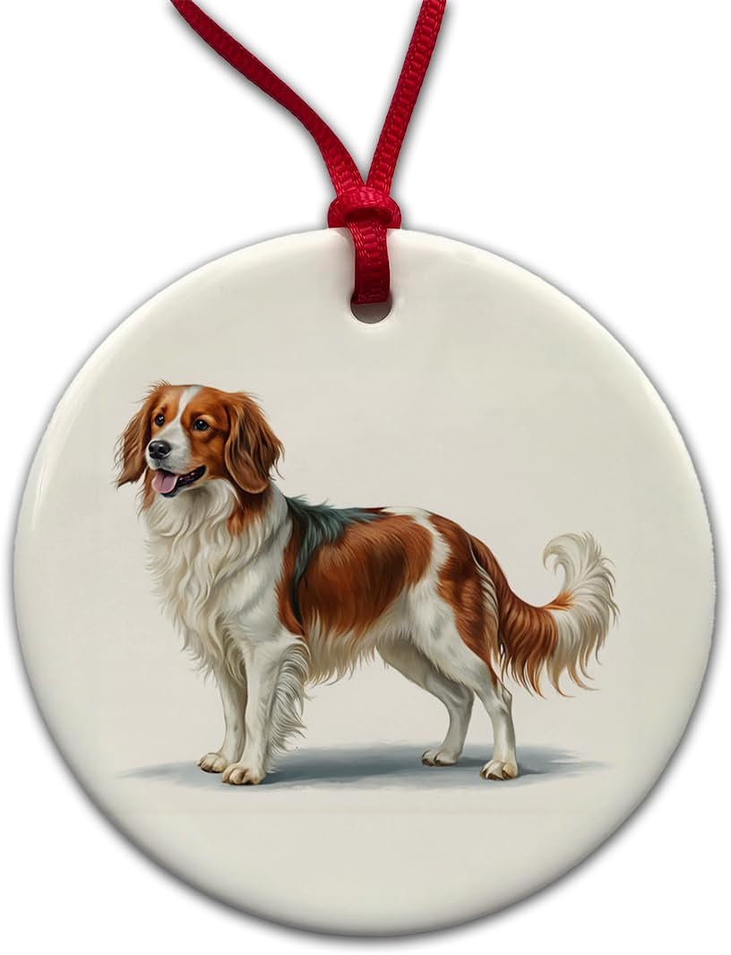 Kooikerhondje Dog Ceramic Ornament