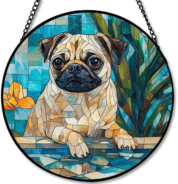 Pug Dog Suncatcher
