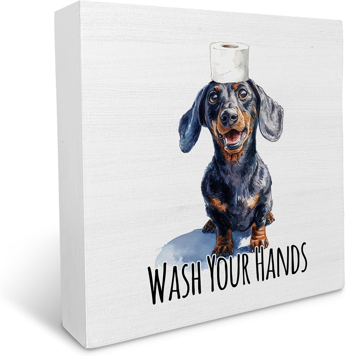 Dashchund Wooden Box Sign