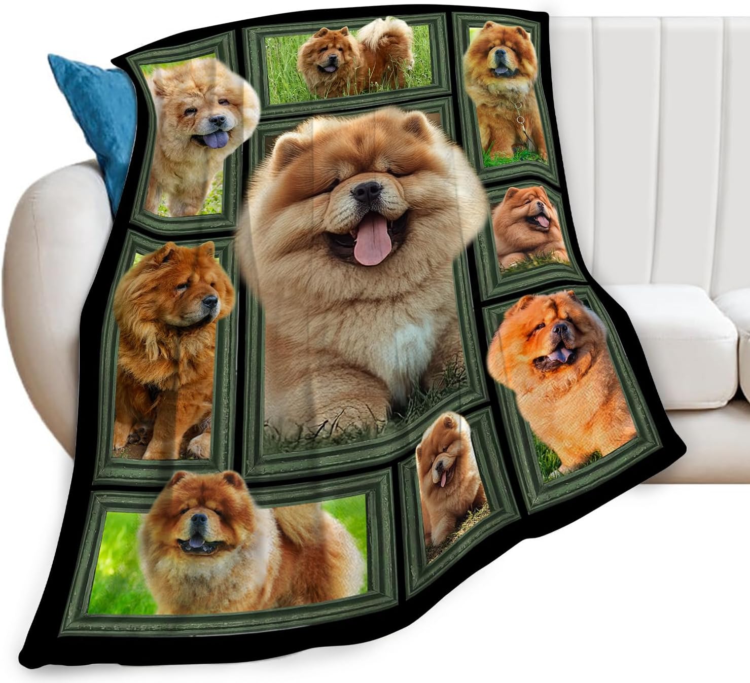 Chow Chow Dog Throw Blanket