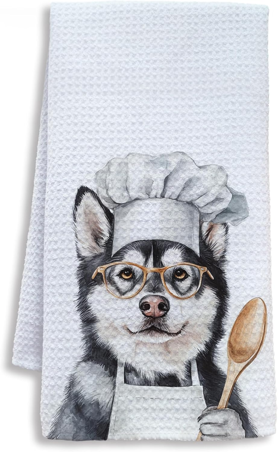Funny Husky Chef Kitchen Towels