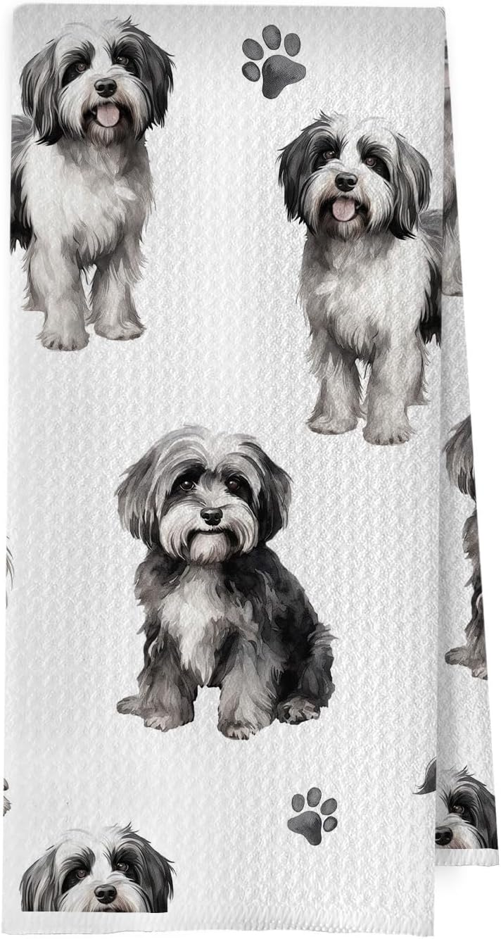 Havanese Dog Dish Towels