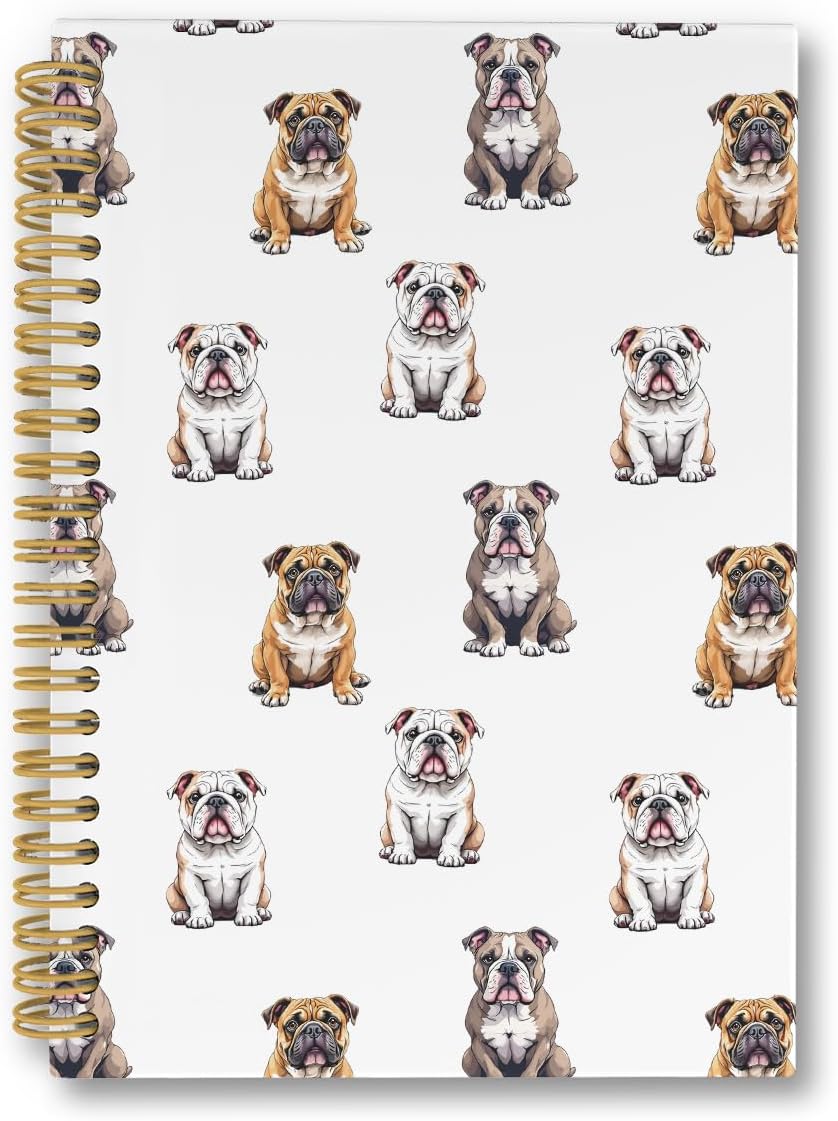 English Bulldog Gifts Spiral Notebook