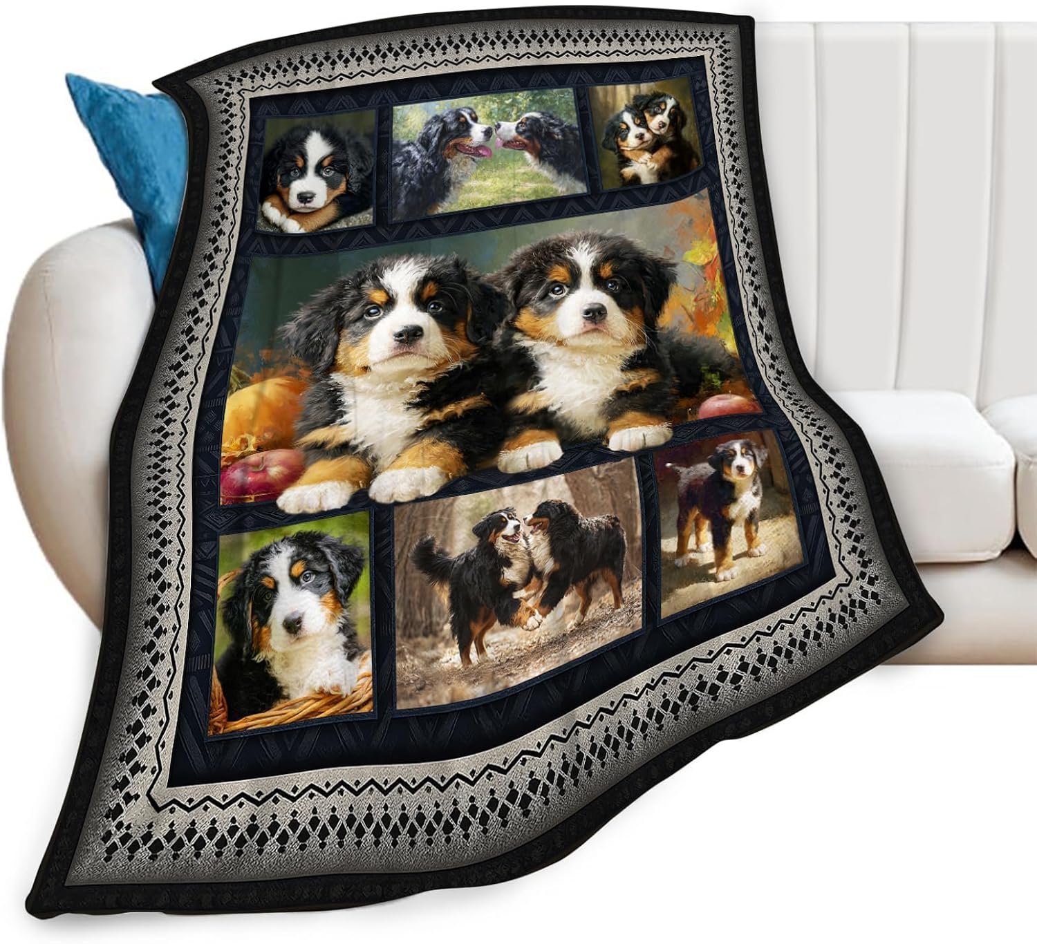 Bernese Mountain Dog Blanket