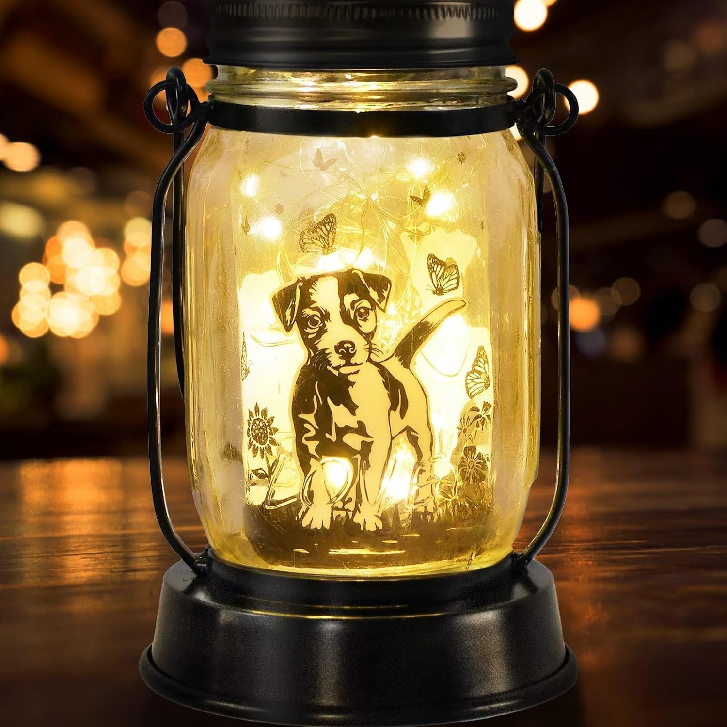 Jack Russell Terrier Solar Light