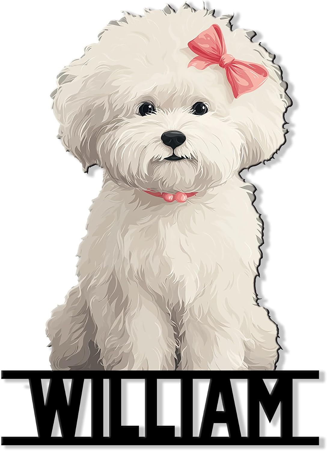 Bichon Frise Metal Sign – Personalized