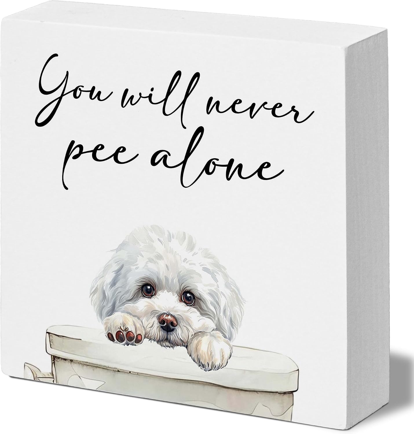Bichon Frise Dog Bathroom Décor
