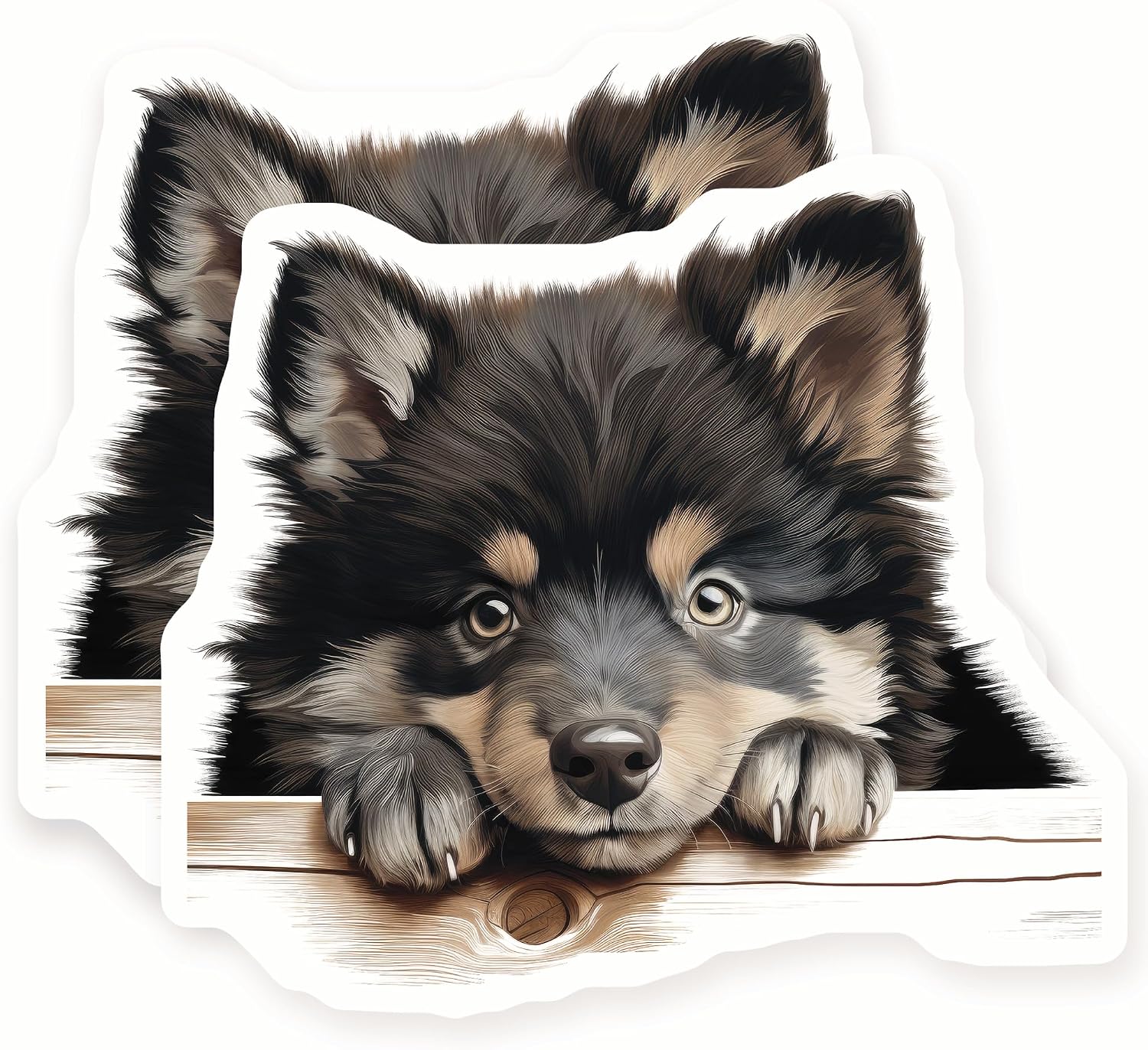 Finnish Lapphund Dog Stickers