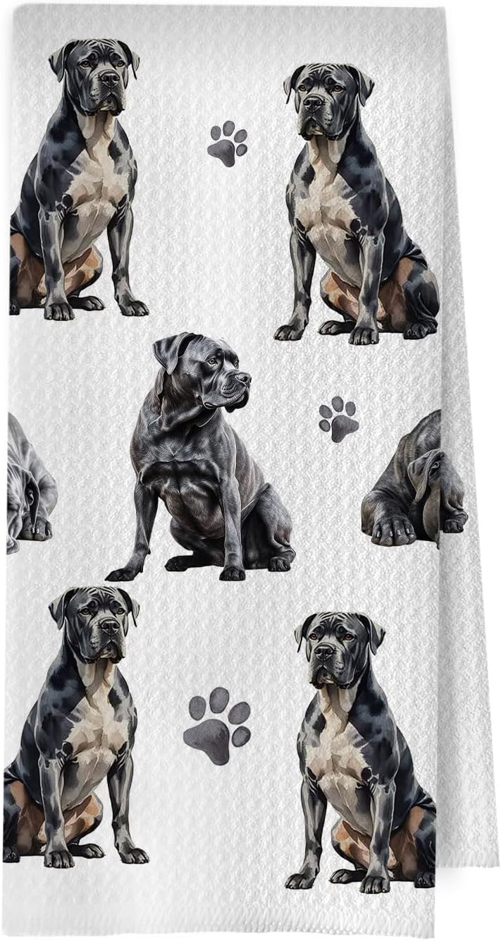 Cane Corso Dog Kitchen Dish Towel