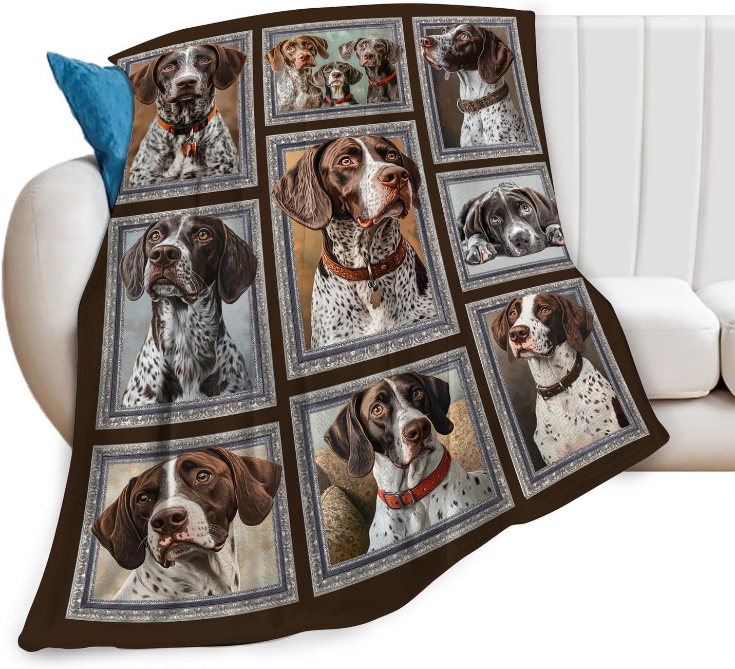 Pointer Dog Throw Blanket