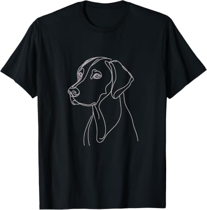 Line Art Rhodesian Ridgeback Dog T-Shirt