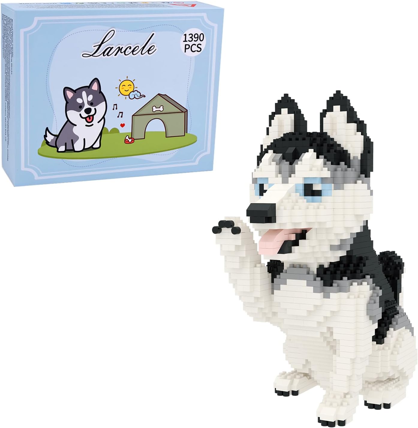 Siberian Husky Dog Building Blocks