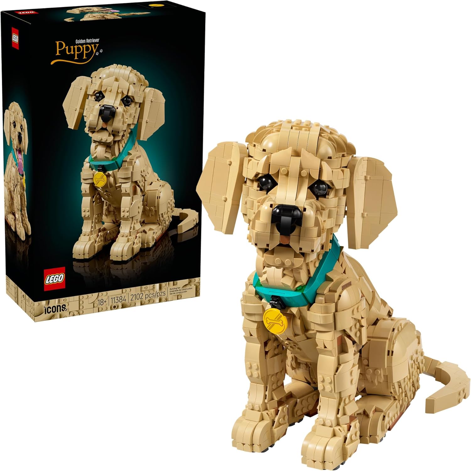 Golden Retriever Dog Legos