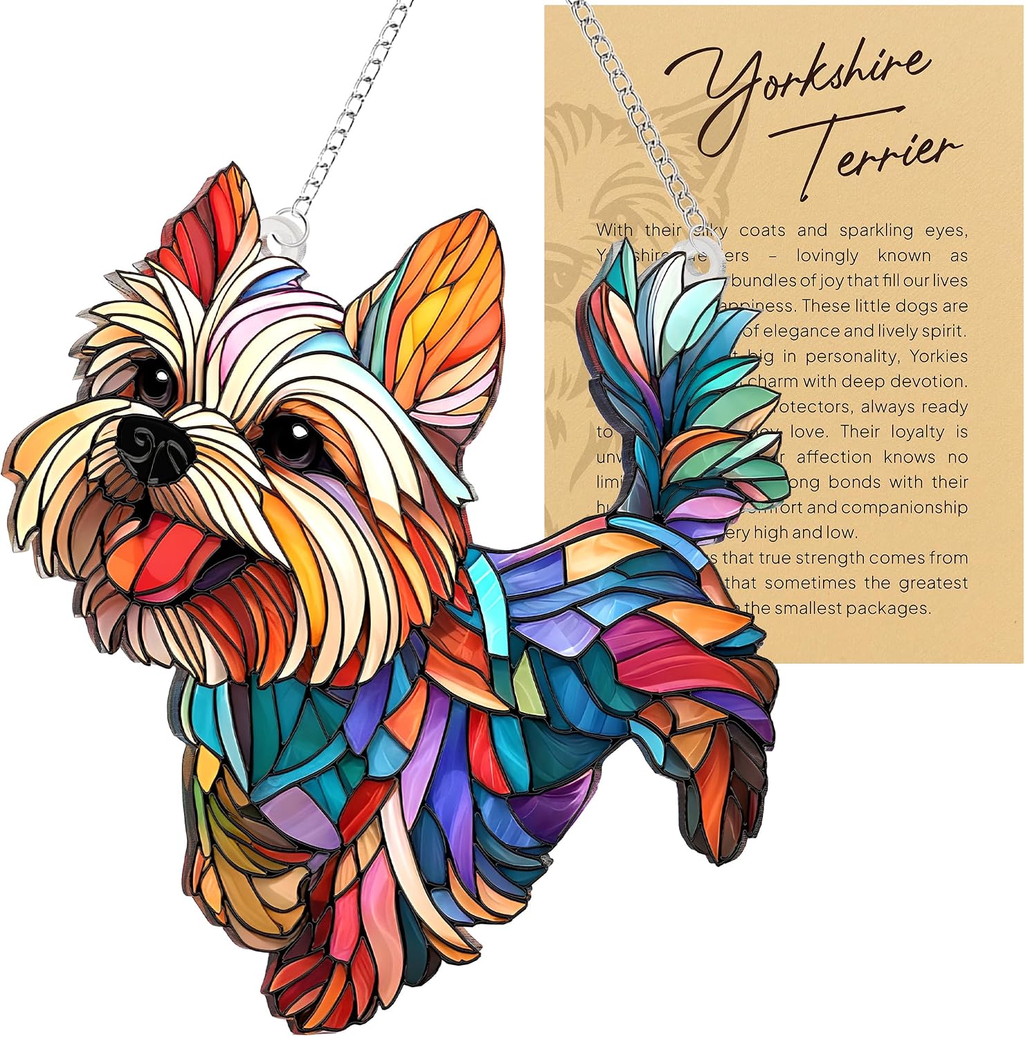 York Terrier Dog Suncatcher