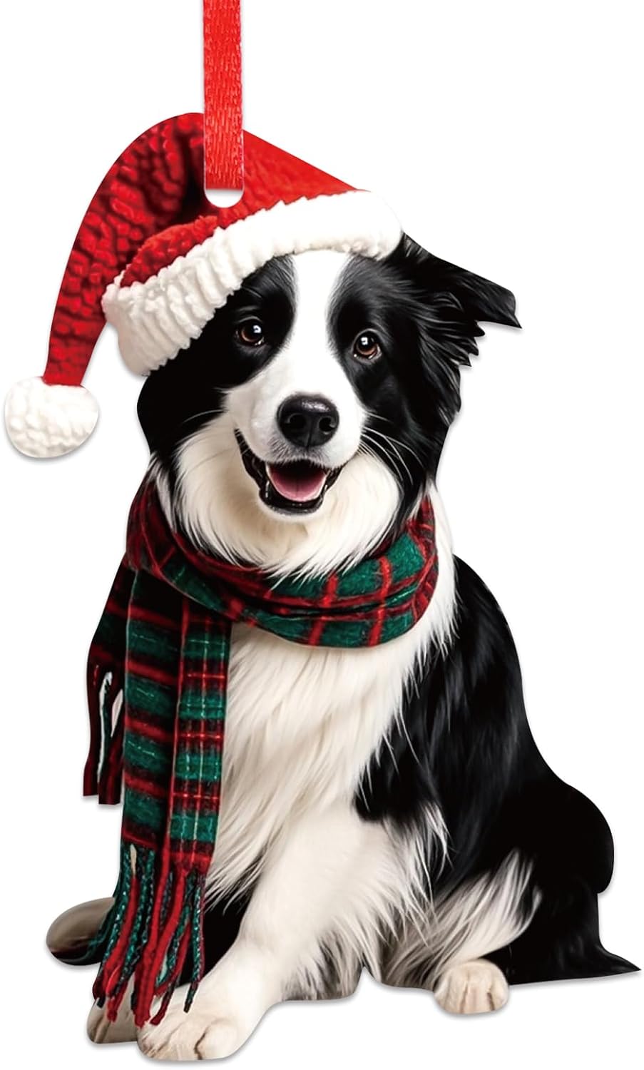 Border Collie Christmas Ornament