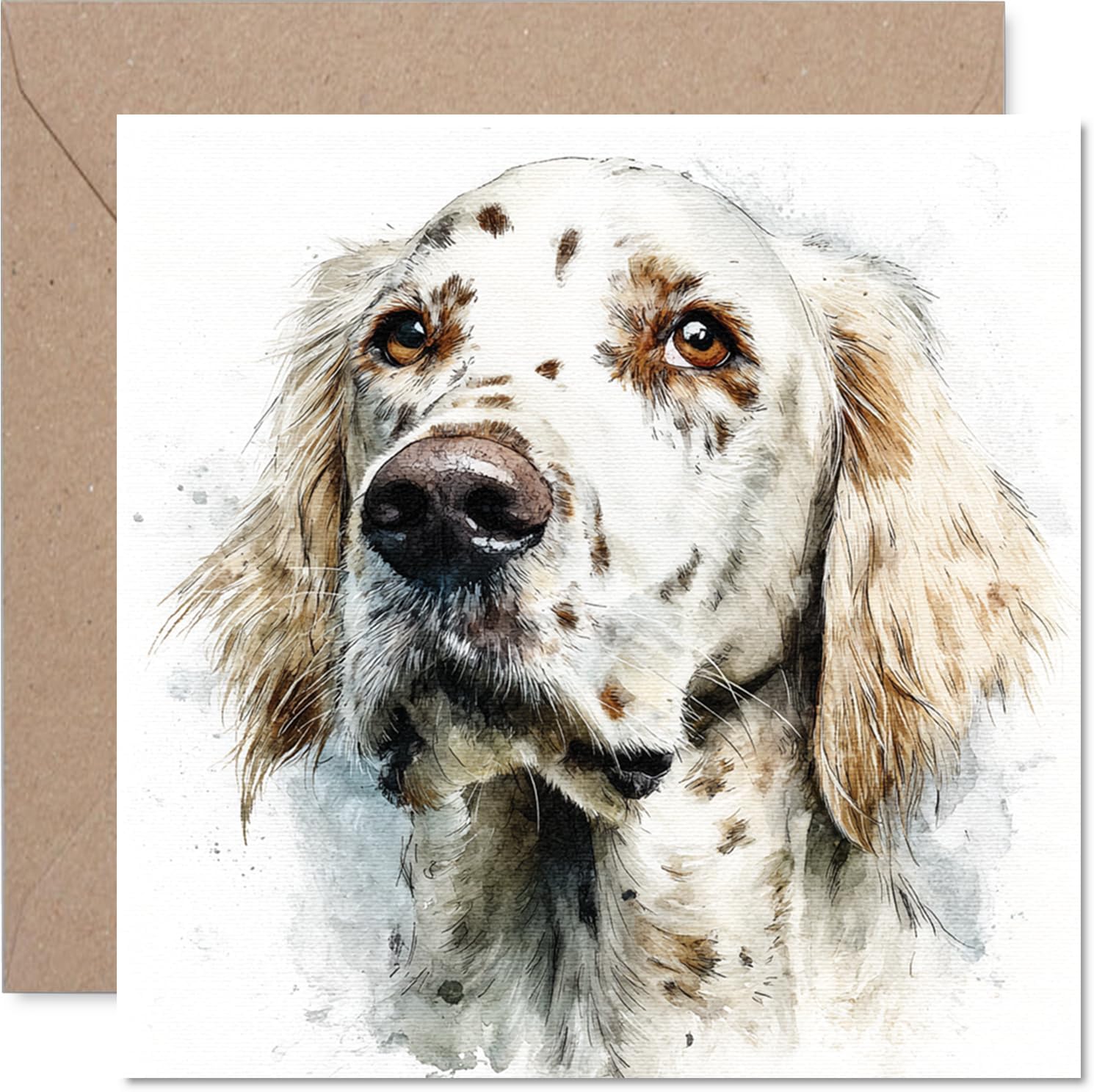 English Setter Dog Birthday Card