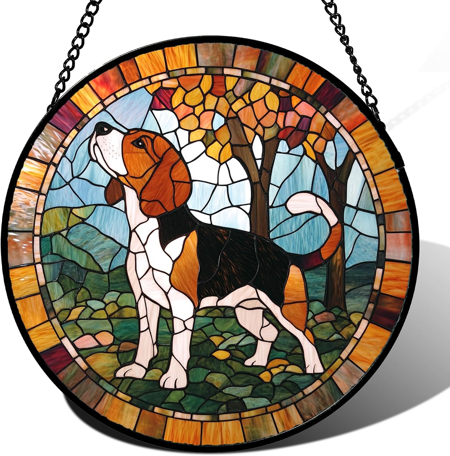 Beagle Trees 6.3" – Suncatcher