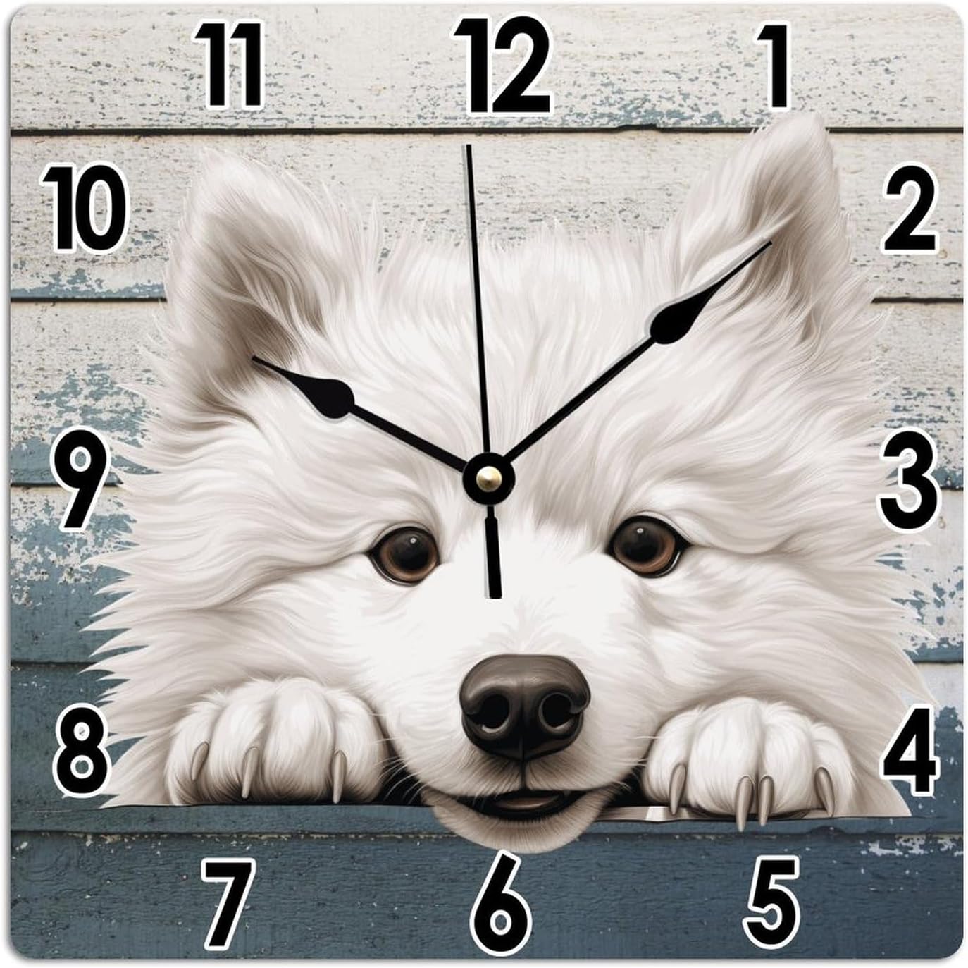 Samoyed Dog Wall Clock