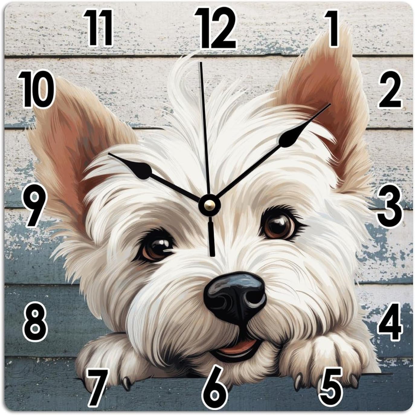 West Highland Terrier Dog Wall Clock
