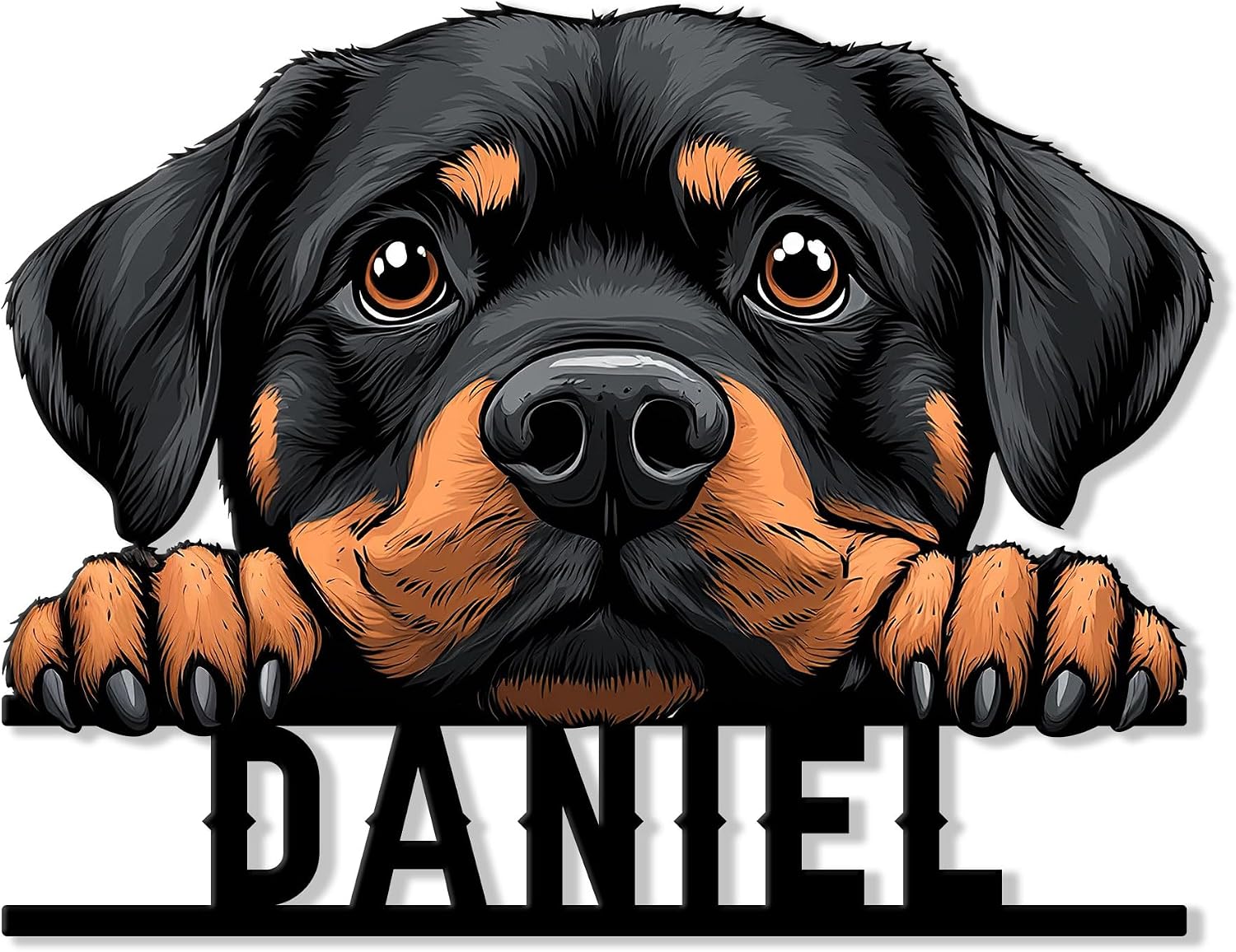 Rottweiler Dog Metal Sign
