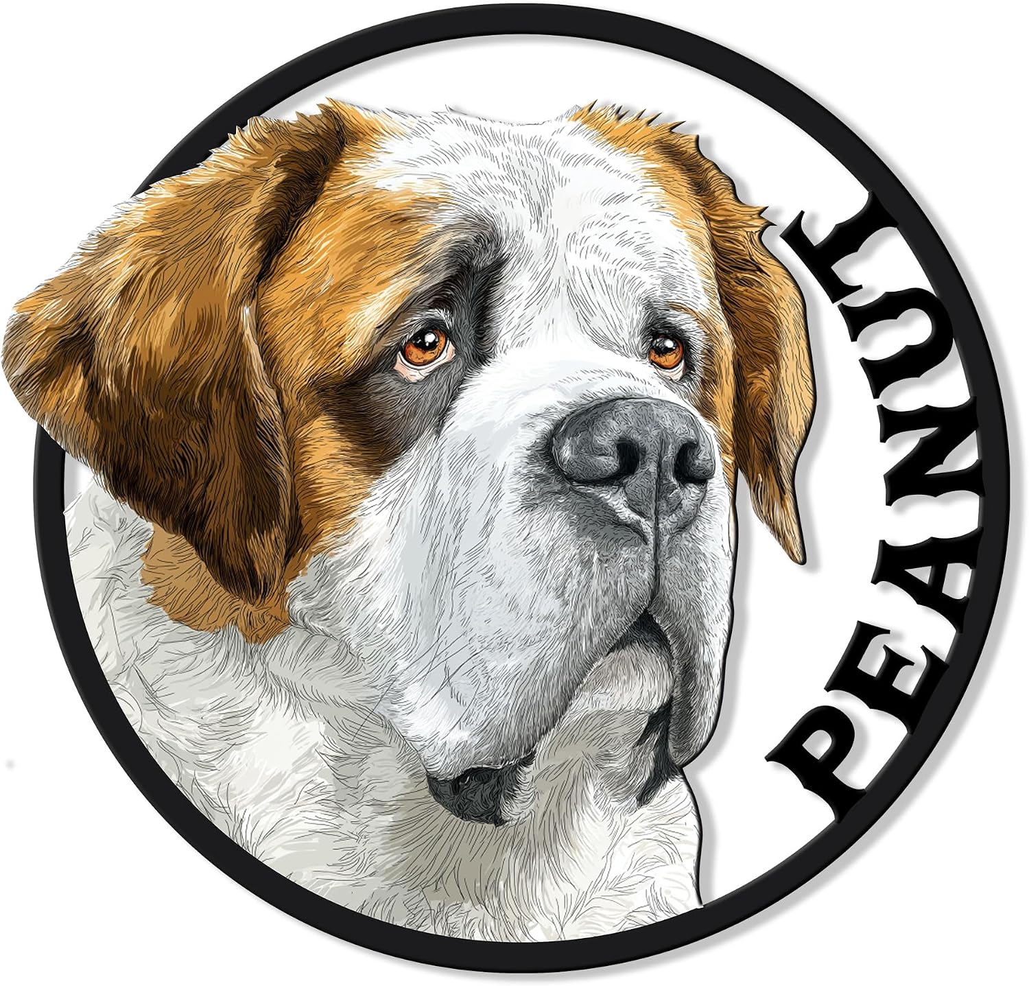 Saint Bernard Metal Sign