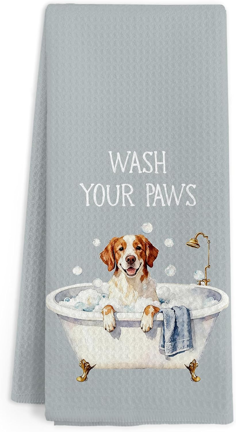 Brittany Spaniel Dog Kitchen Towel