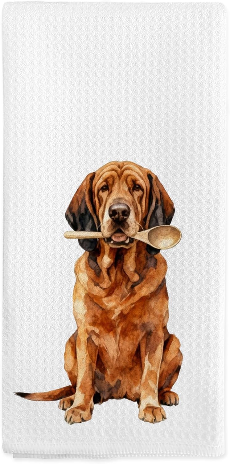 Bloodhound Dog Gifts Kitchen Towel