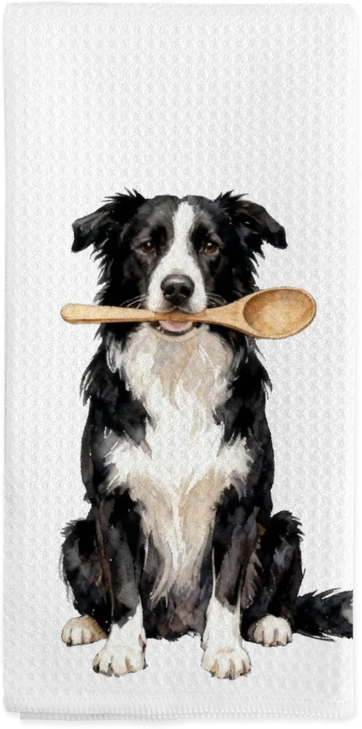 Border Collie Kitchen Towel