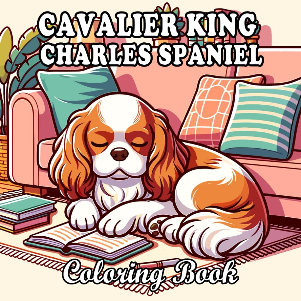 Cavalier King Charles Spaniel Coloring Book