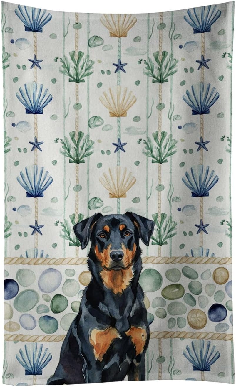 Beauceron Coastal Sea Glass Kitchen Towel