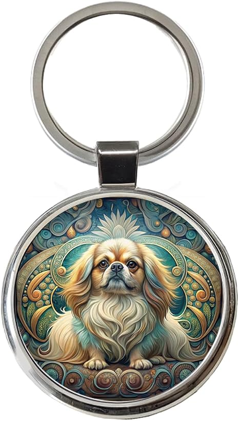 Pekingese Dog Keychain