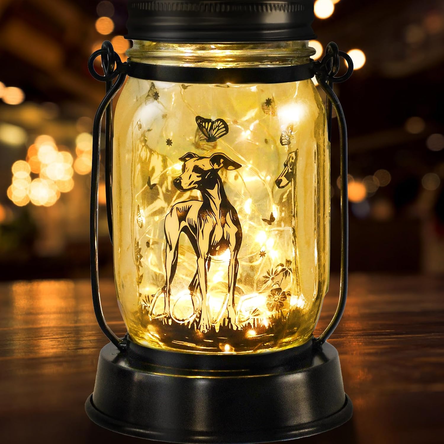 Greyhound Dog Lantern