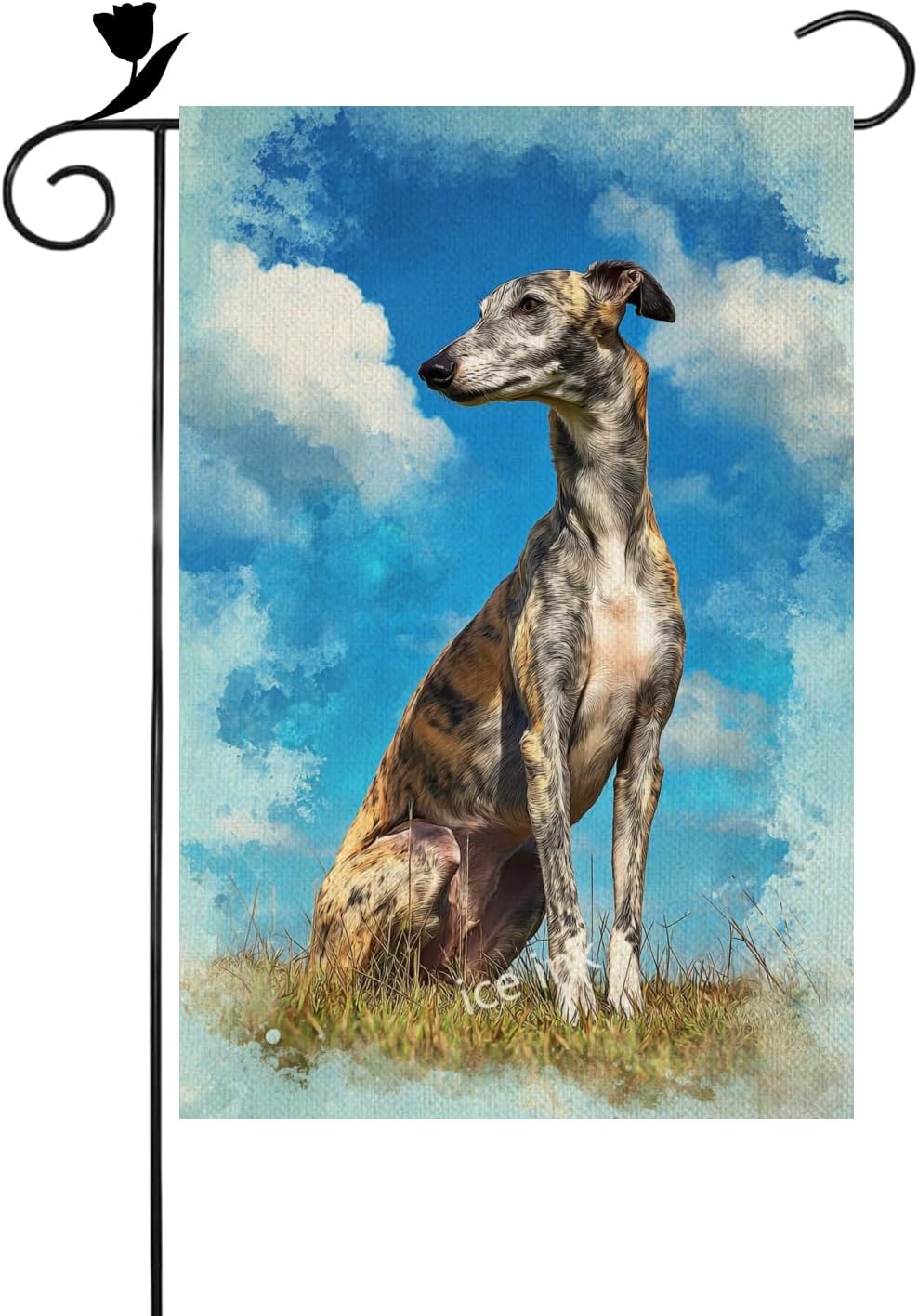 Greyhound Dog Garden Flag