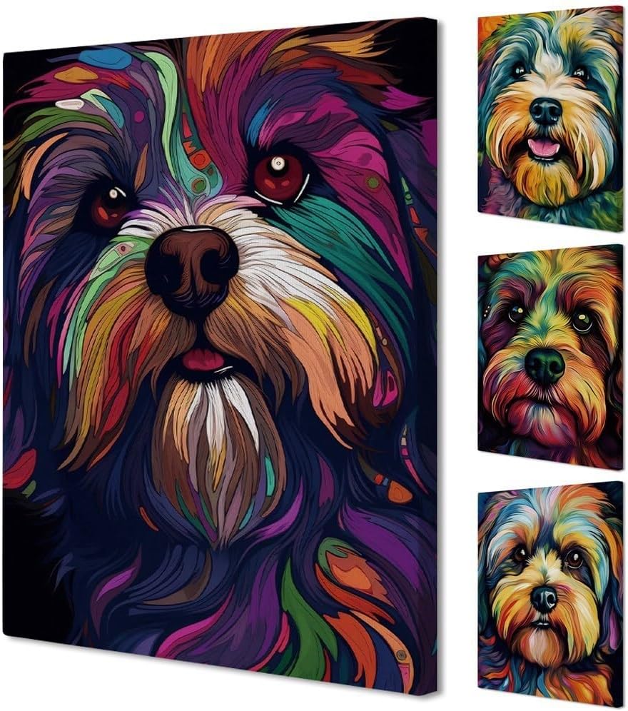 Havanese Dog Oil Painting