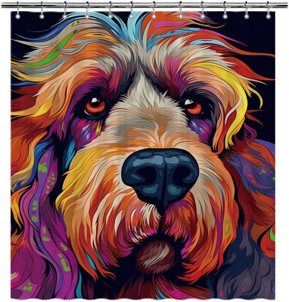 Grand Basset Griffon Vendeen Dog Shower Curtain