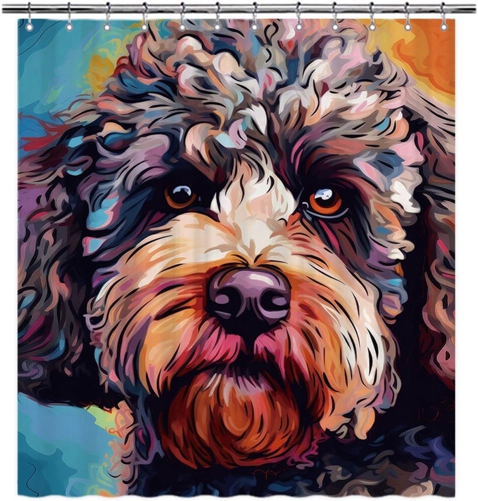 Lagotto Romagnolo Dog Shower Curtain