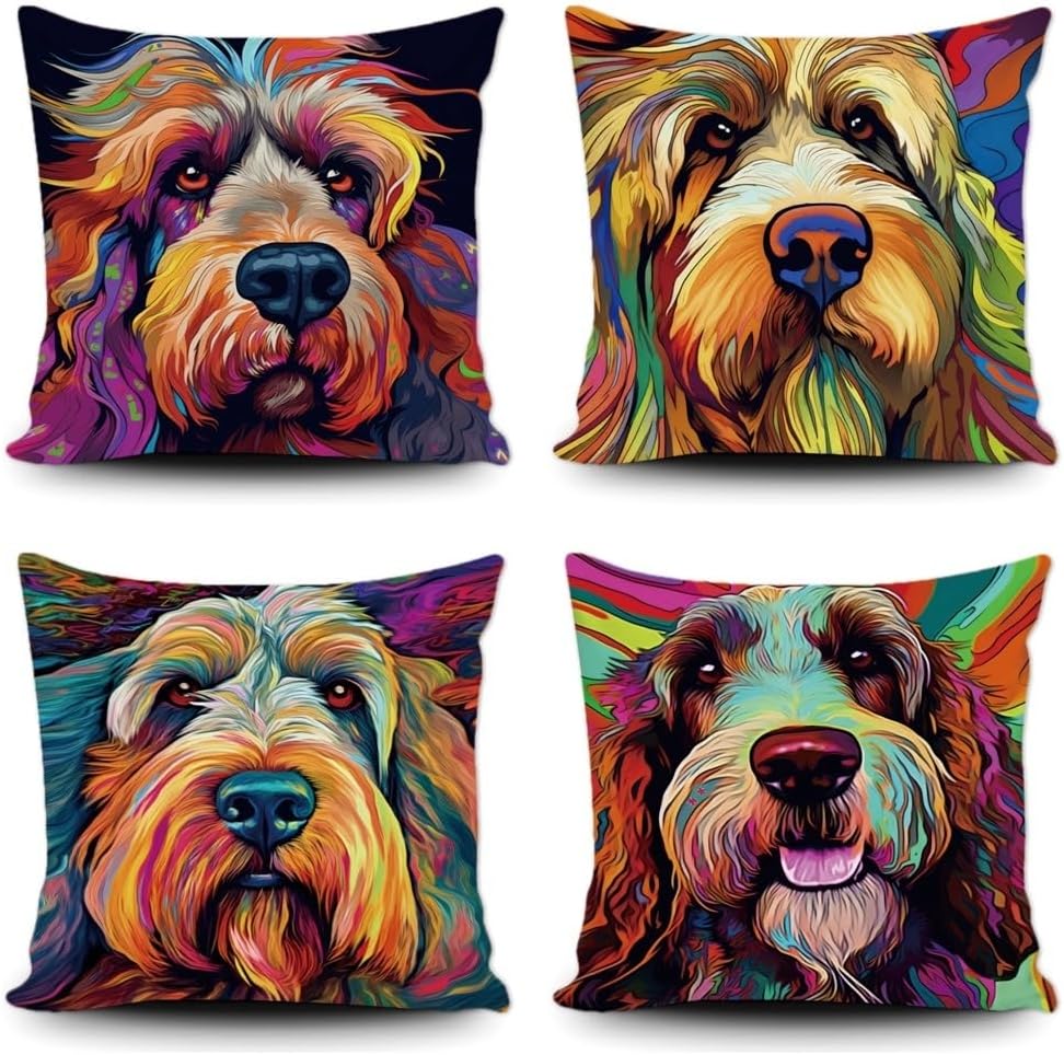 Grand Basset Griffon Vendeen Dog Throw Pillows