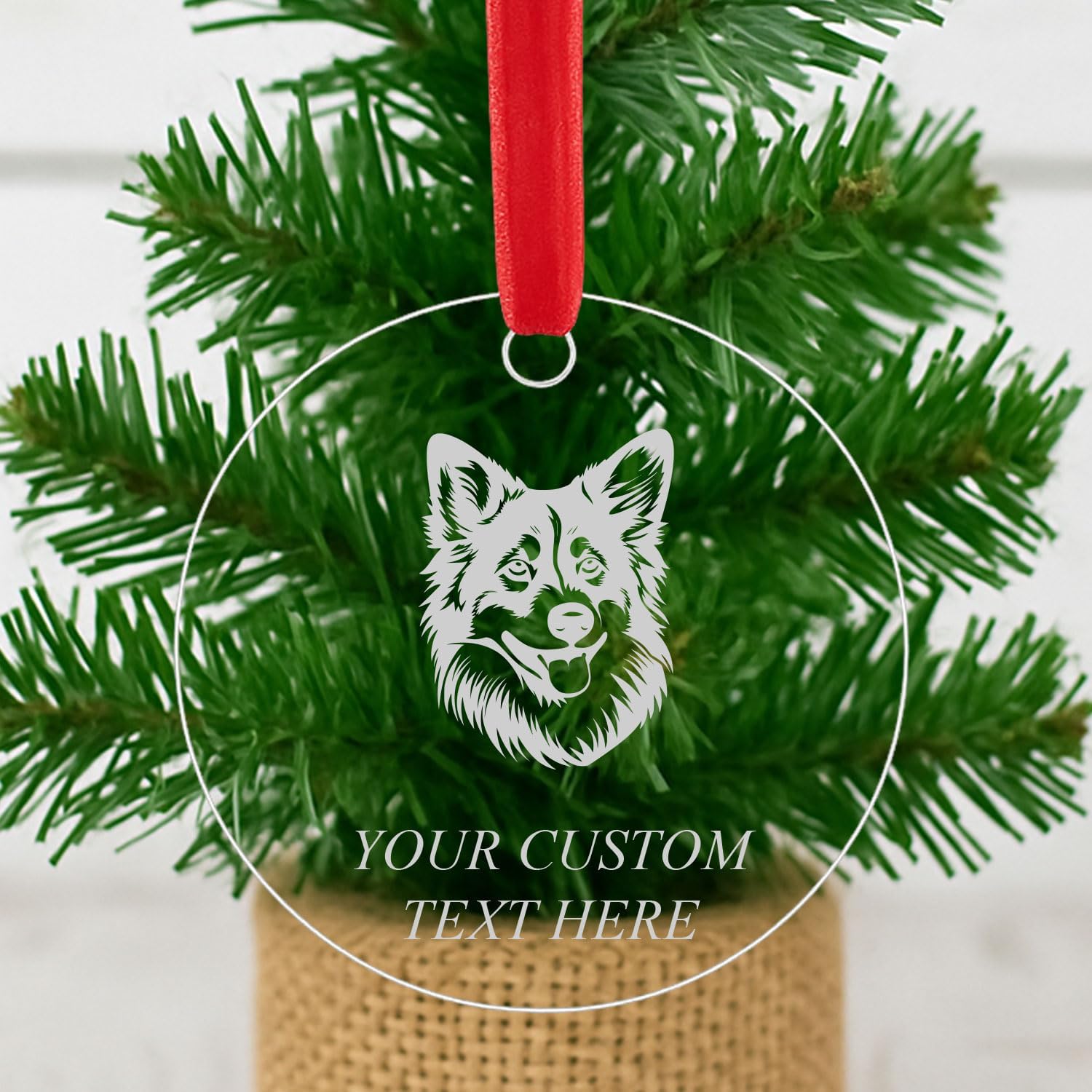 Icelandic Sheepdog Acrylic Ornament