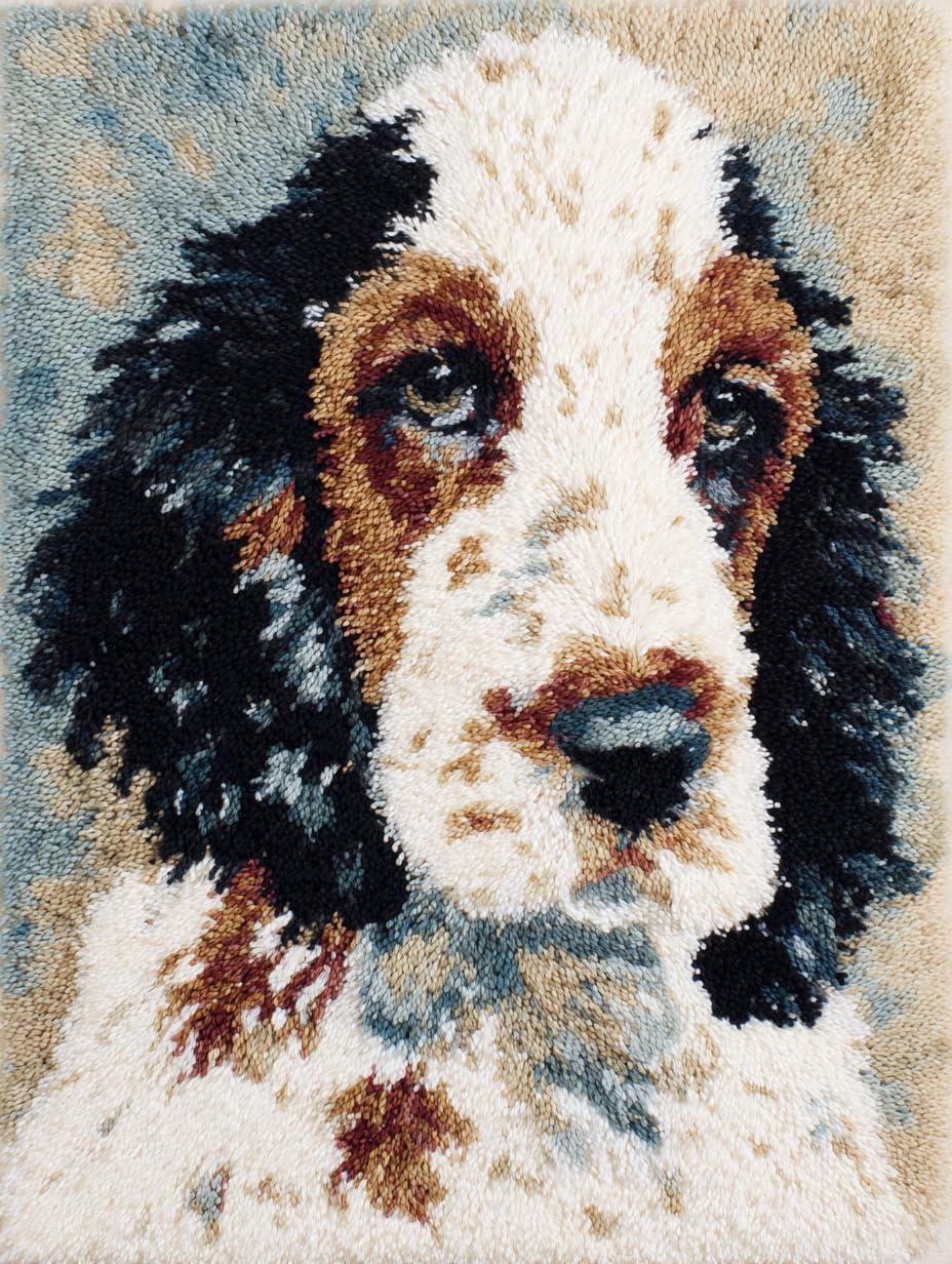 English Setter Dog Latch Hook