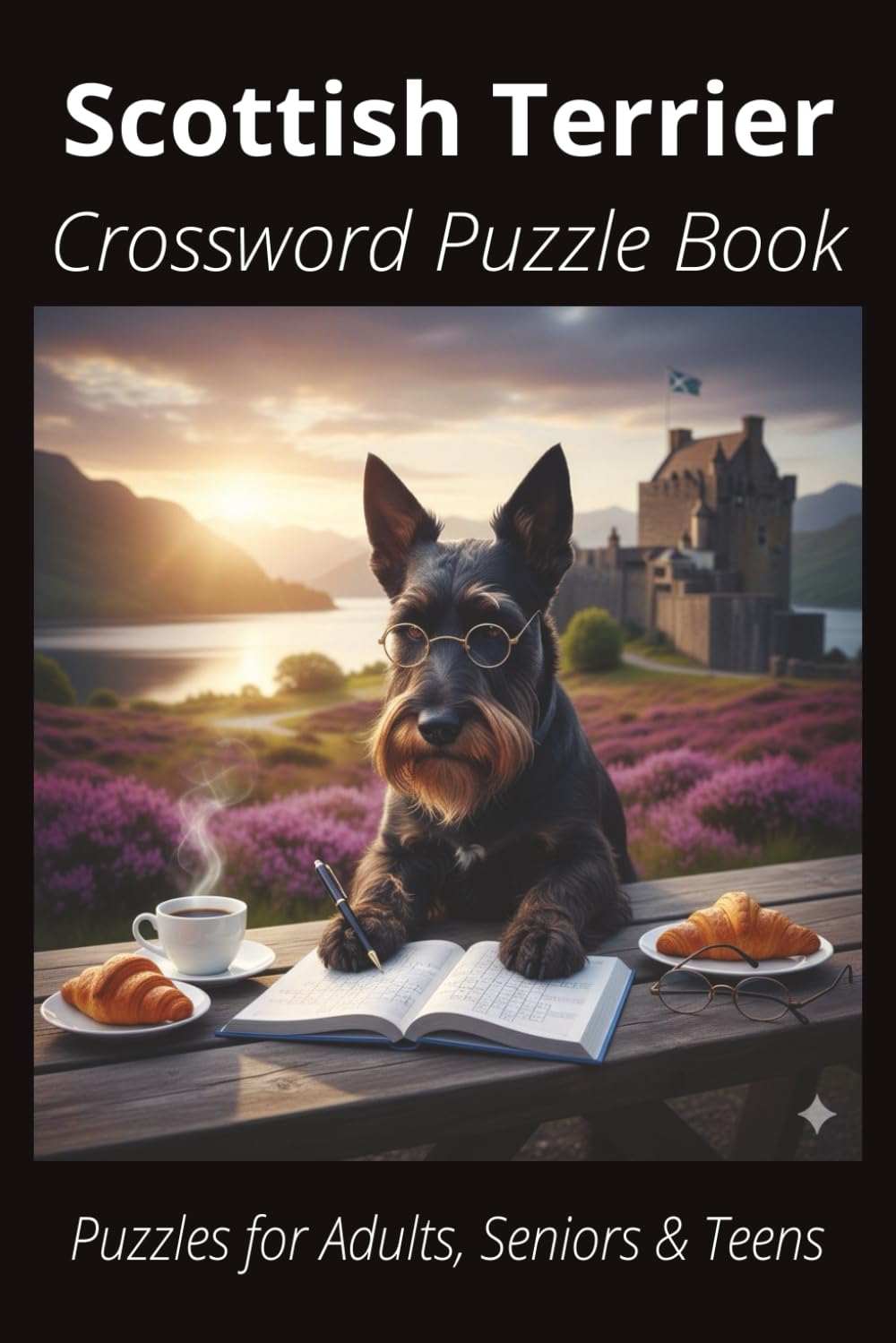 Scottish Terrier Dog Crossword Puzzle Book