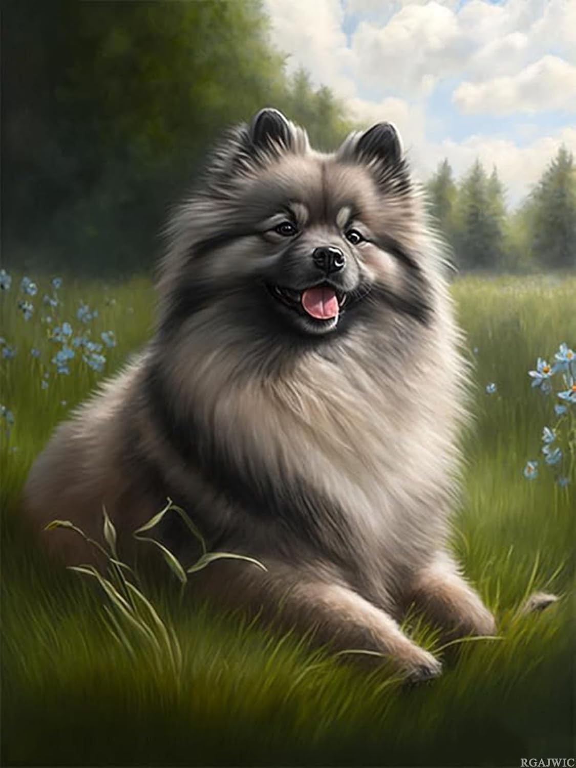 Keeshond Painting Kit