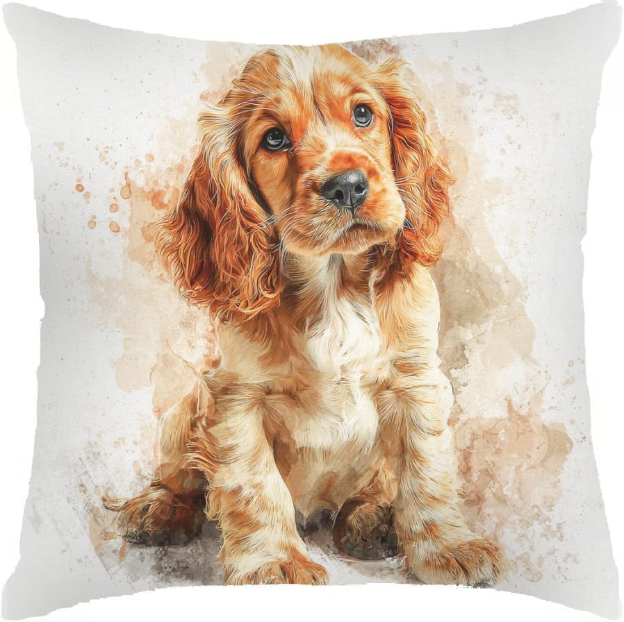 Cocker Spaniel Dog Throw Pillow