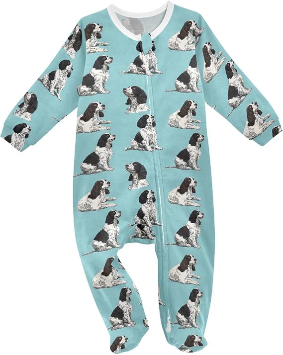 Springer Spaniel Dog Baby Romper