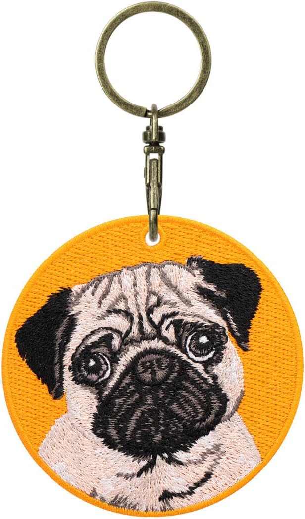 Pug Dog Keychain