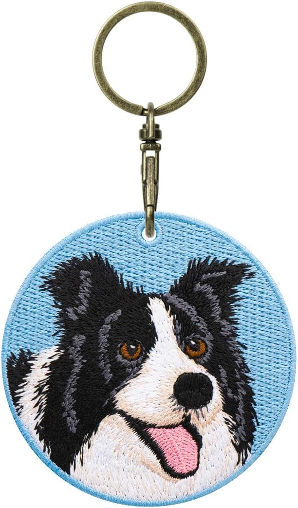 Border Collie Keychain