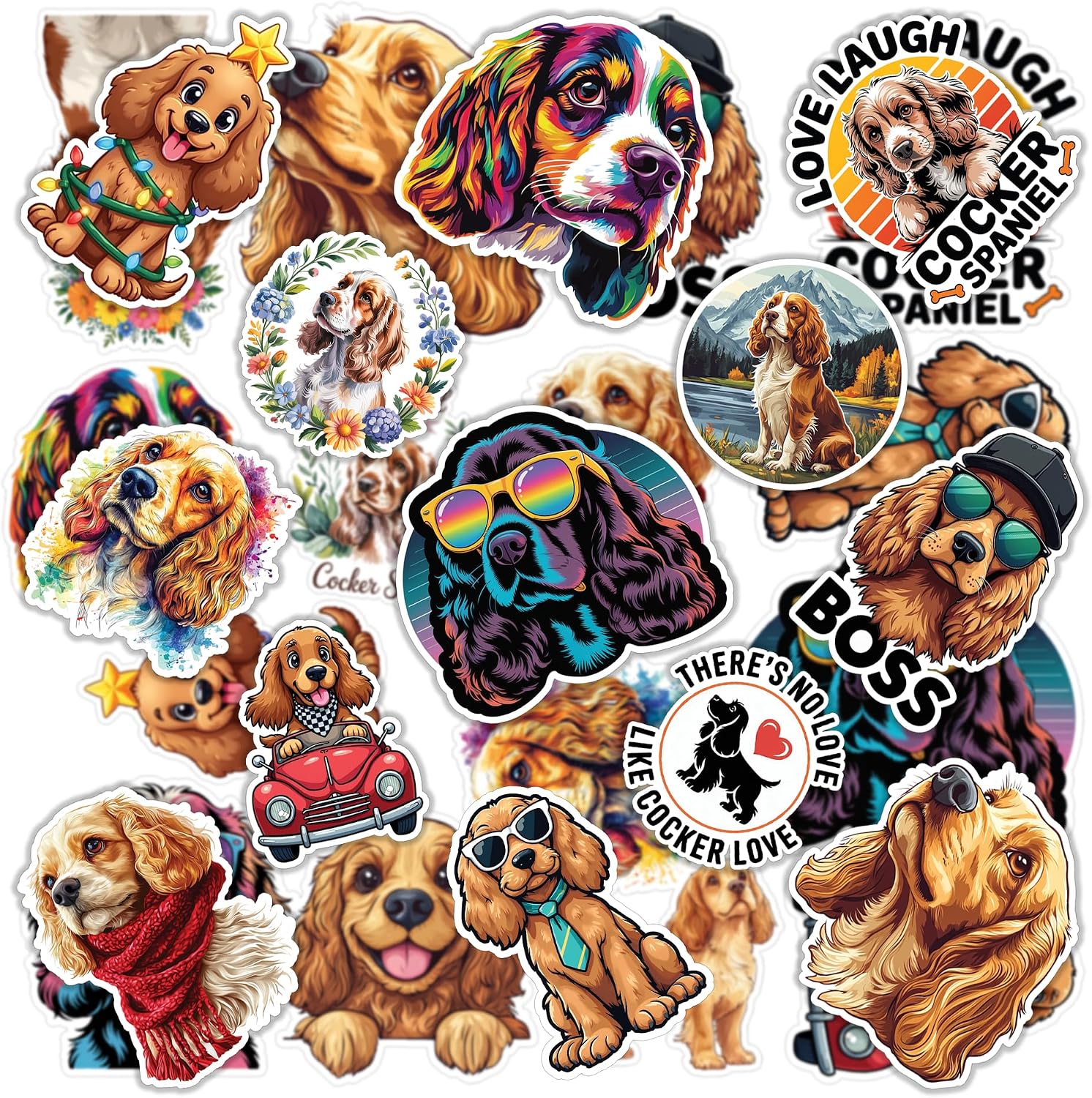 Cocker Spaniel Dog Stickers