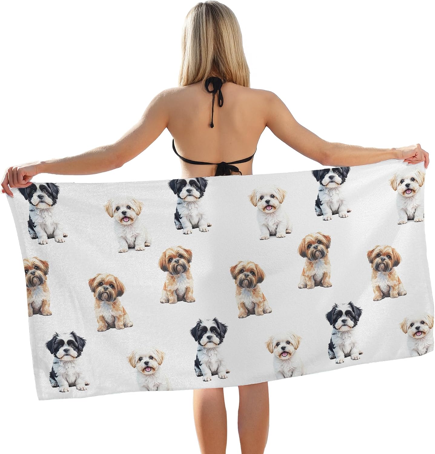 Shih Tzu Dog Beach Towel