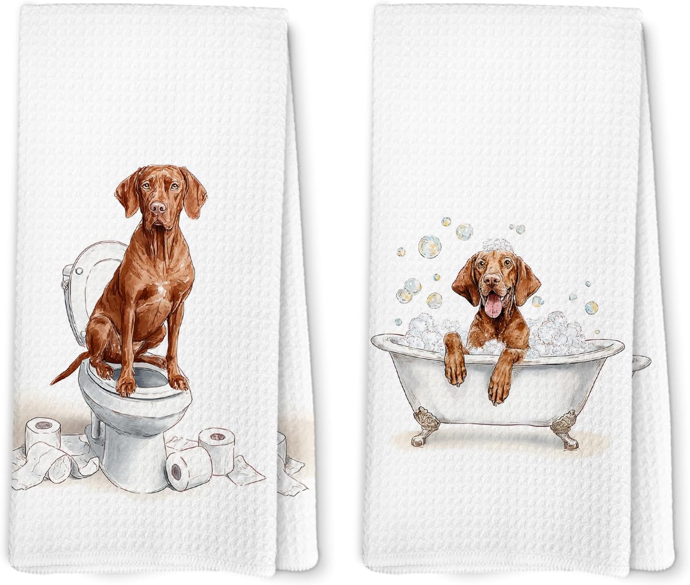 Vizsla Dog Dish Towels