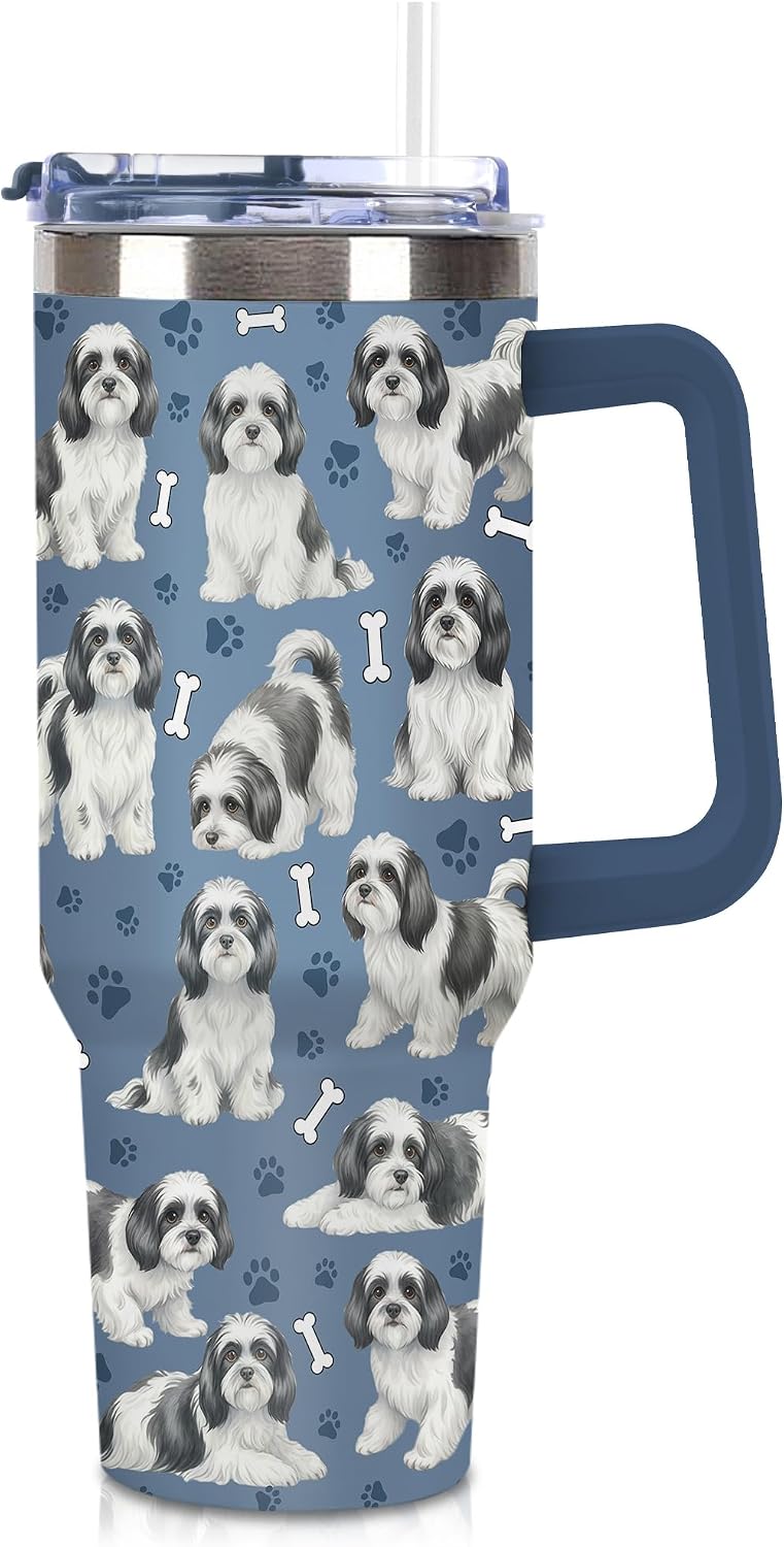 Havanese Dog 40oz Drink Tumbler