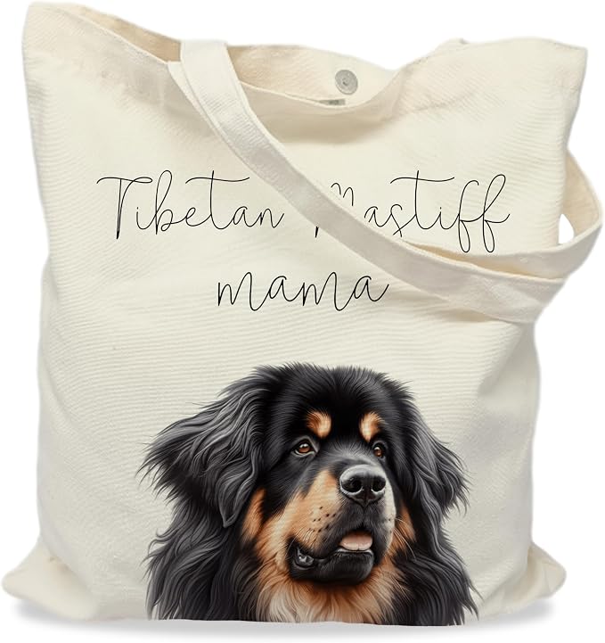 Tibetan Mastiff Dog Canvas Tote Bag
